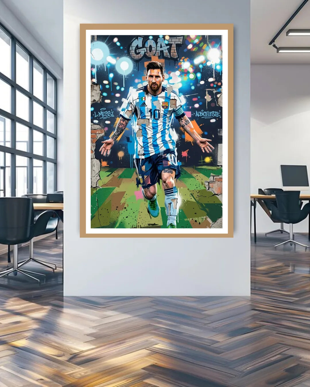 sports wall art canvas modern office decor