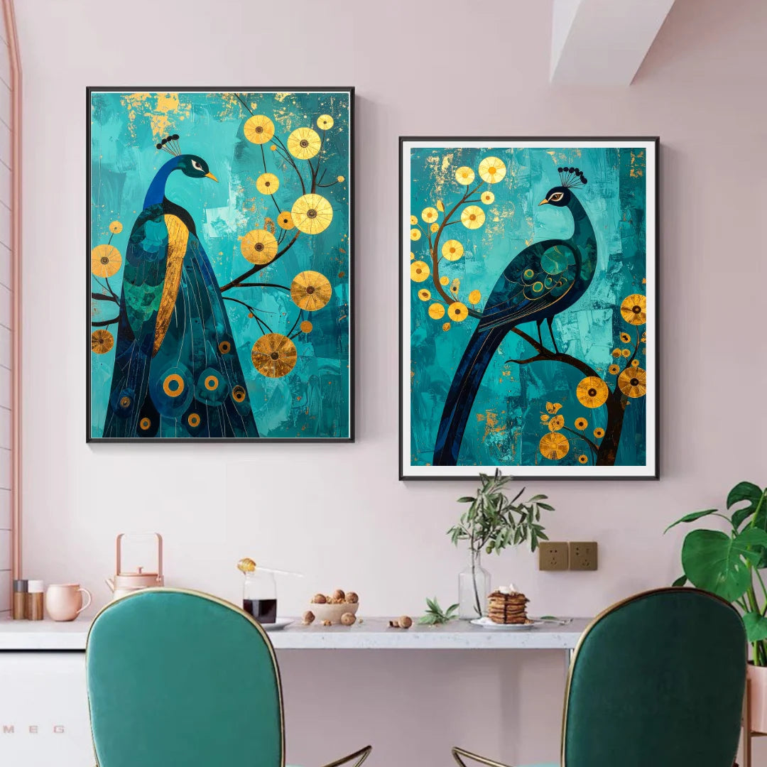 Majestic Peacocks in Bloom