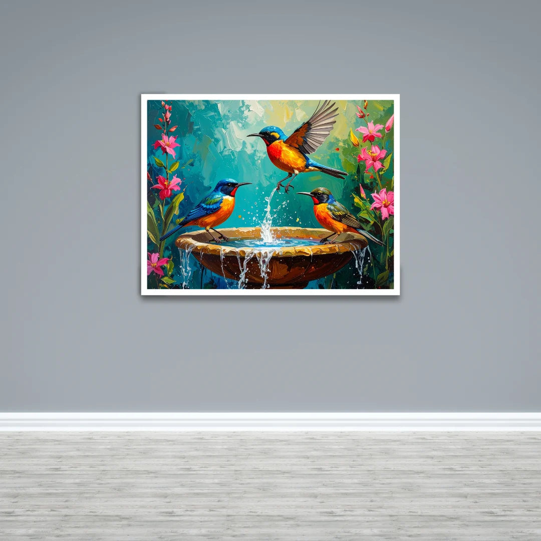 Garden Splash Symphony Wall Art Paintings
