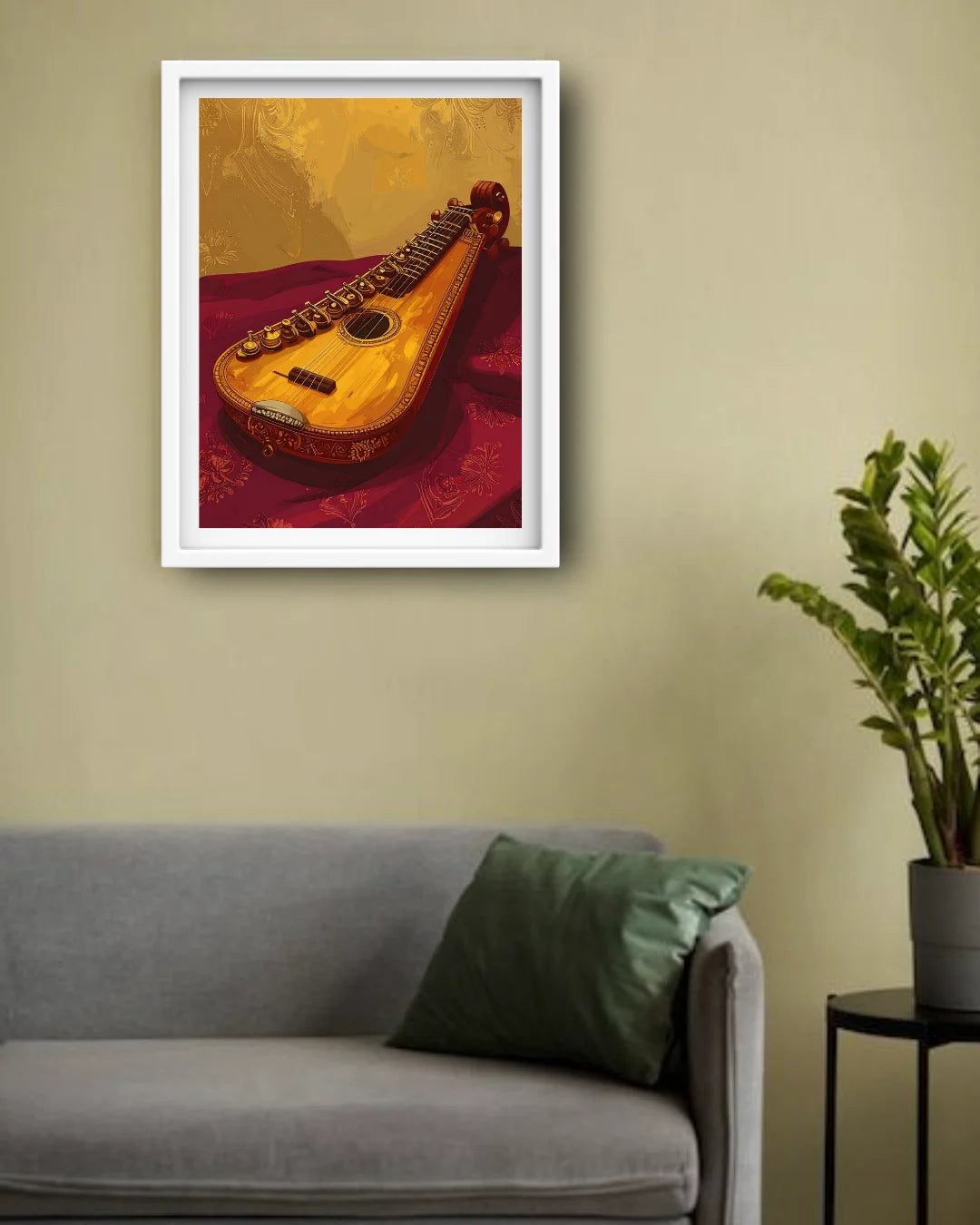 Guitar wall art canvas for bedroom and living room decor
