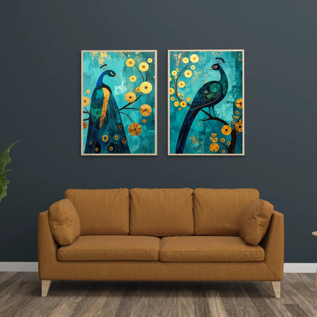 Majestic Peacocks in Bloom