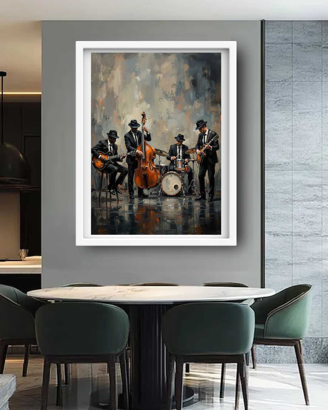 band performance wall art canvas elegant design