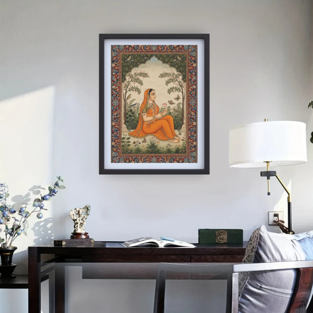 Spiritual monk canvas wall decor for home and meditation room