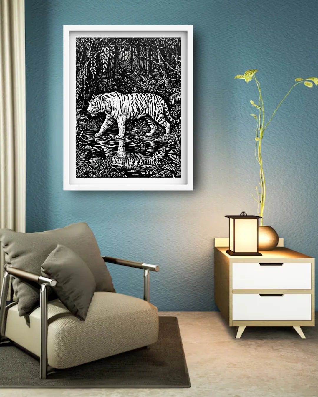tiger paintings canvas paintings