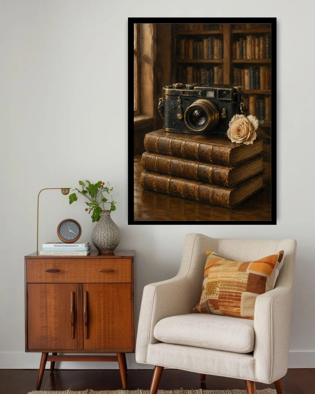 photography-themed canvas art for study room decor