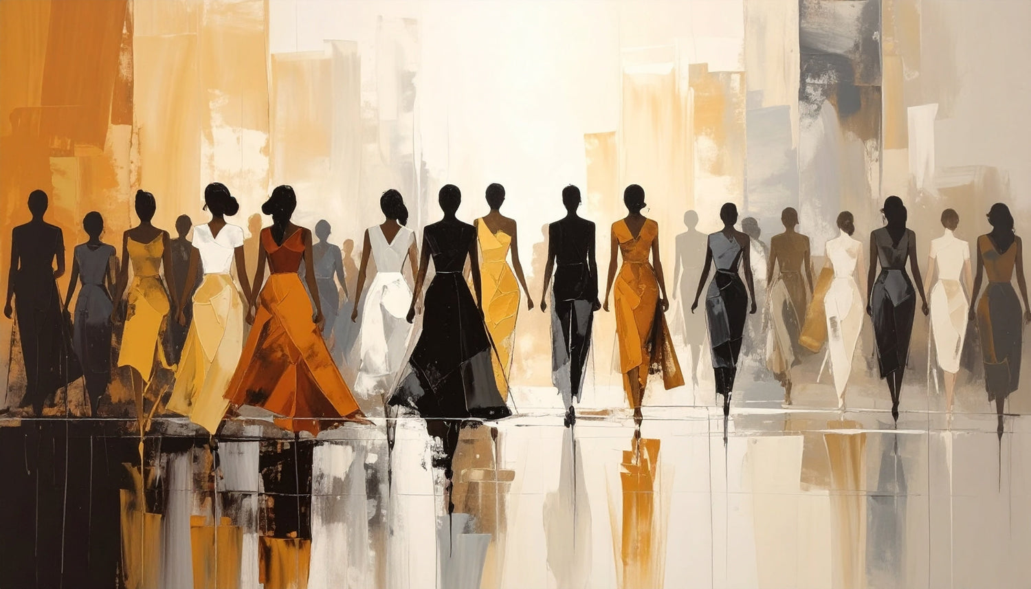 Modern Figurative Canvas Wall Art – Expressive Human Portrait