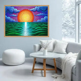 The Stippled Horizon - Wall Art Canvas WallArtVibes