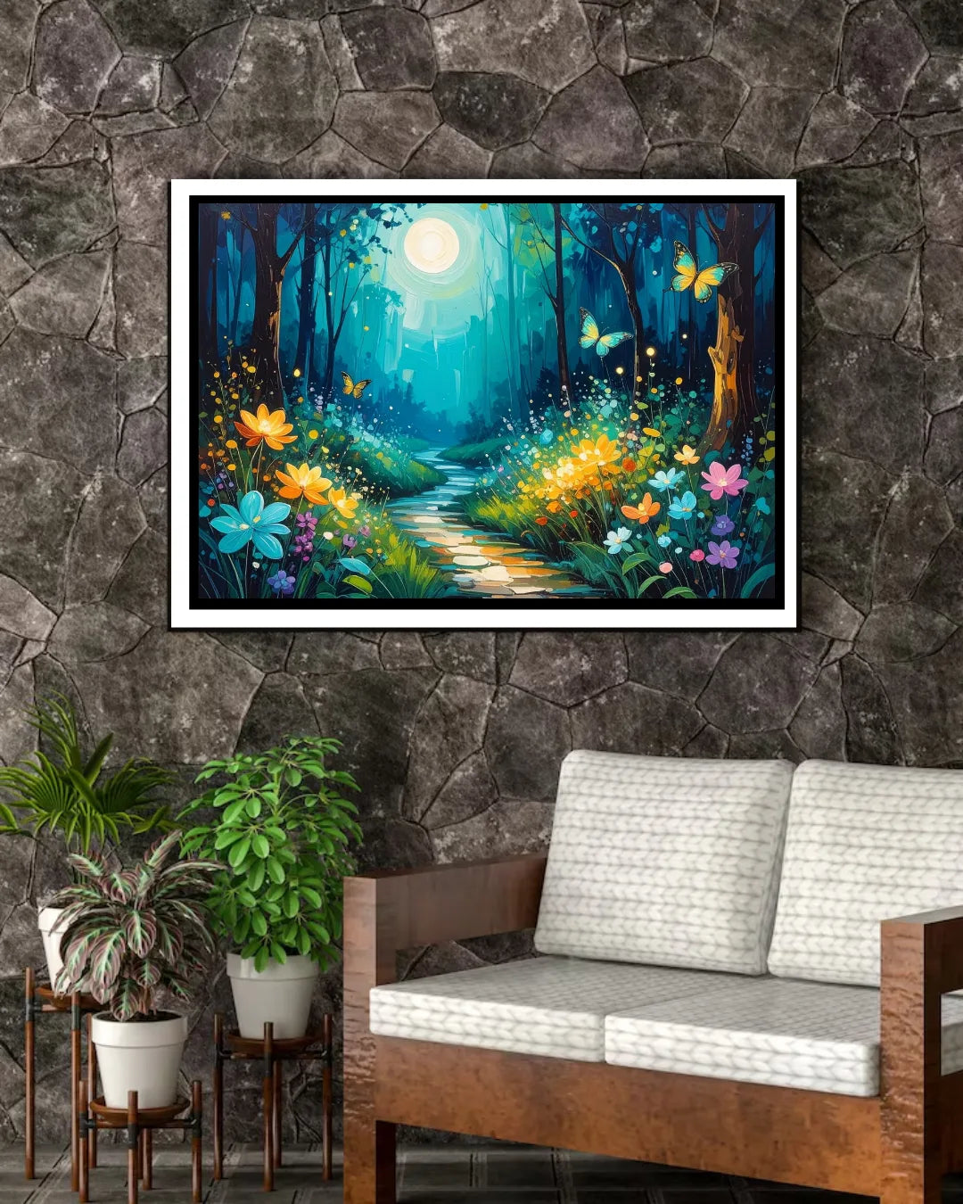Abstract Forest Light - Wall Art  Canvas