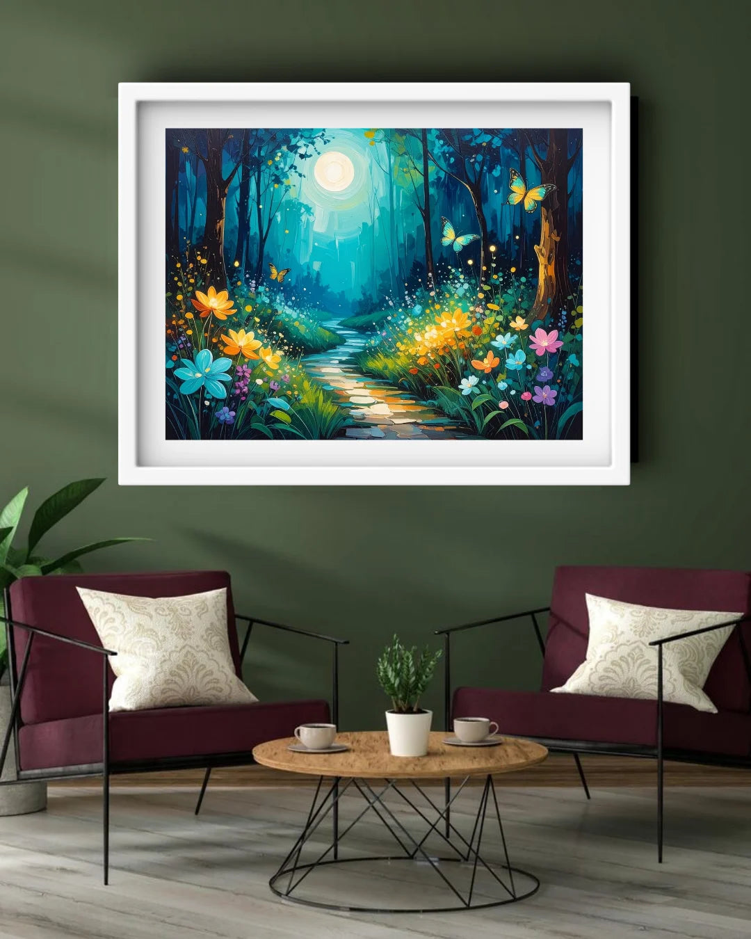 Abstract Forest Light - Wall Art  Canvas