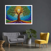 Radiant Mosaic: Tree of Joy - Wall Art Canvas WallArtVibes