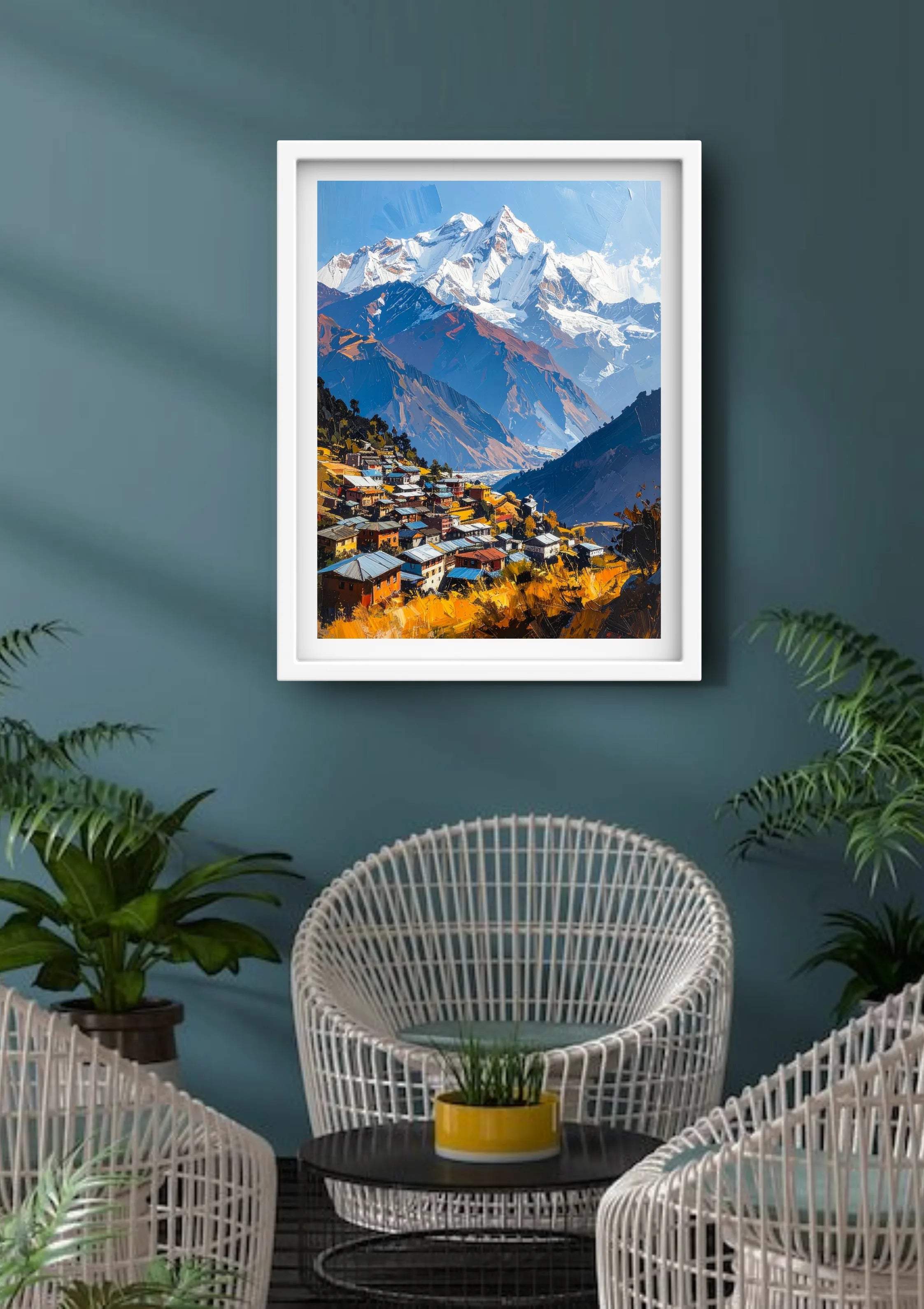 Mountain Homes View – Wall Art Canvas