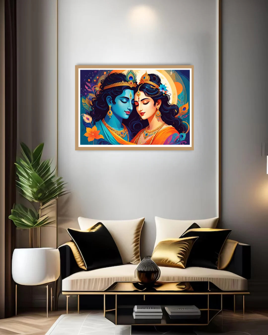 Elegant Couple Portrait - Wall Art Canvas