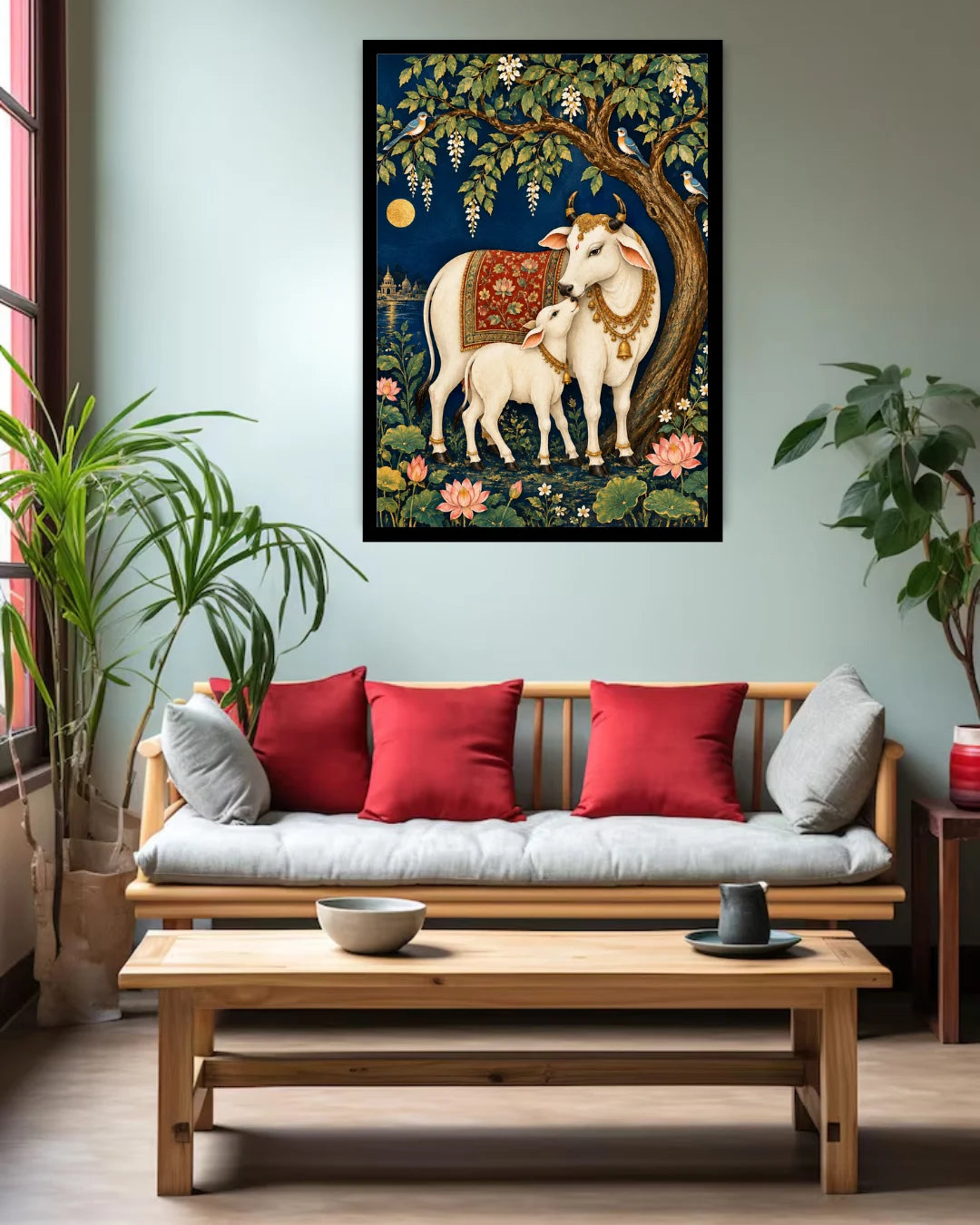 Sacred Cow &amp; Calf – Wall Art Canvas