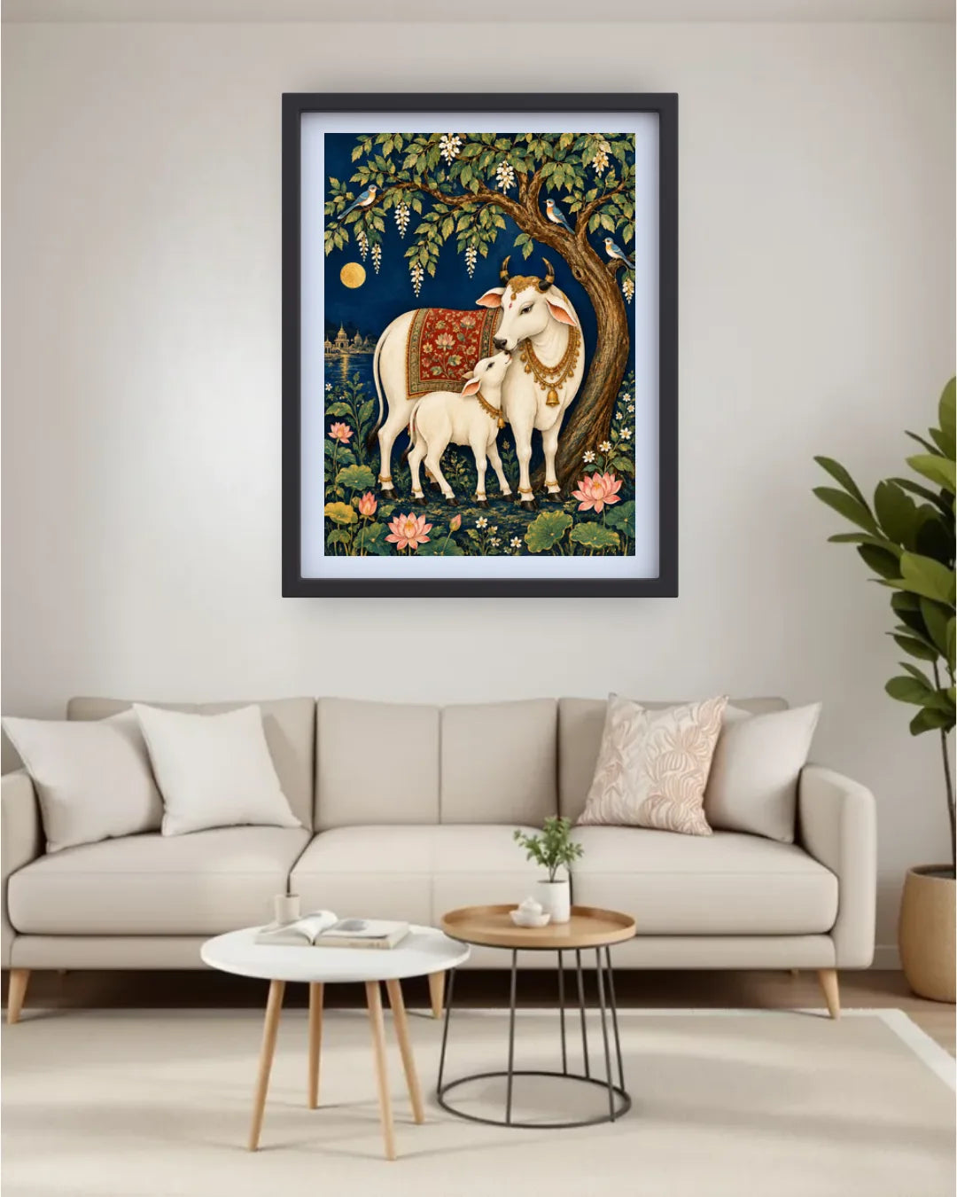 Sacred Cow &amp; Calf – Wall Art Canvas