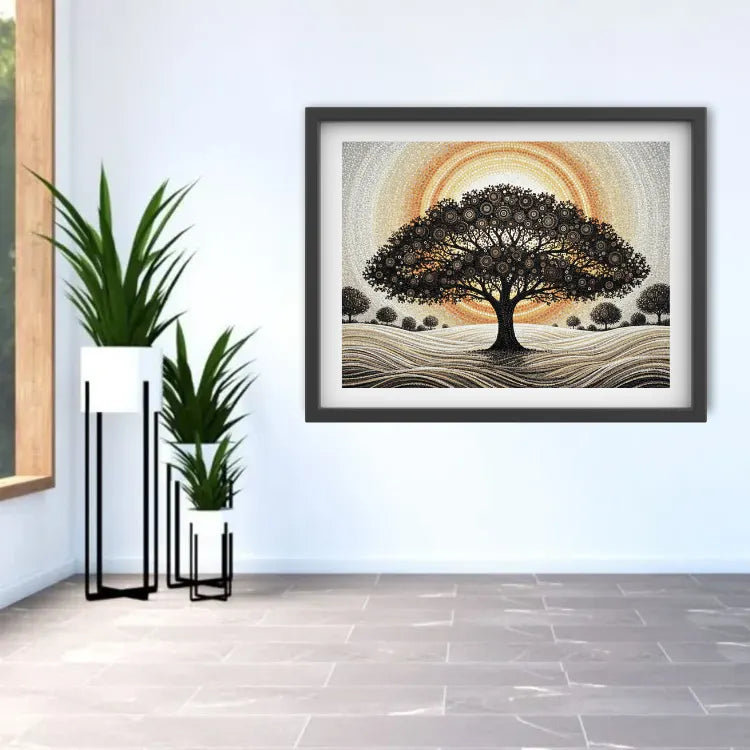 Moonlit Calm: Neutral Roots - Wall Art Canvas WallArtVibes