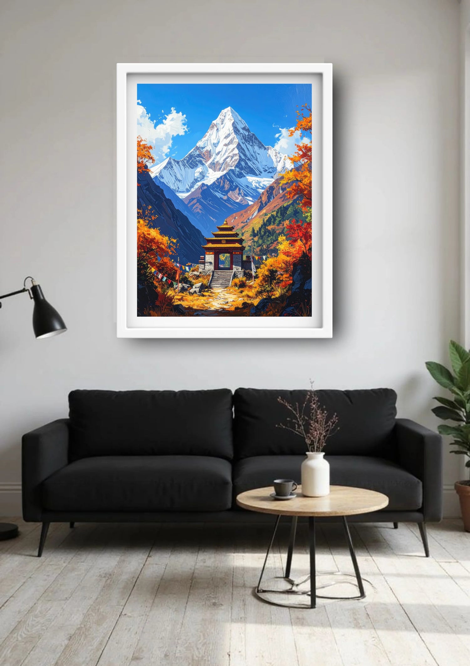 Mountain nature canvas painting artwork
