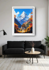 Mountain nature canvas painting artwork
