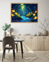 Abstract Forest Glow Stream - Wall Art Canvas WallArtVibes