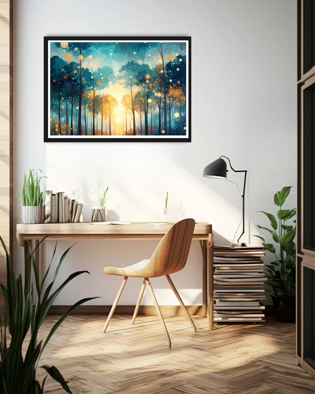 Abstract Light Forest Landscape - Wall Art Canvas
