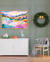 Abstract Pastel Landscape - Wall Art Canvas WallArtVibes