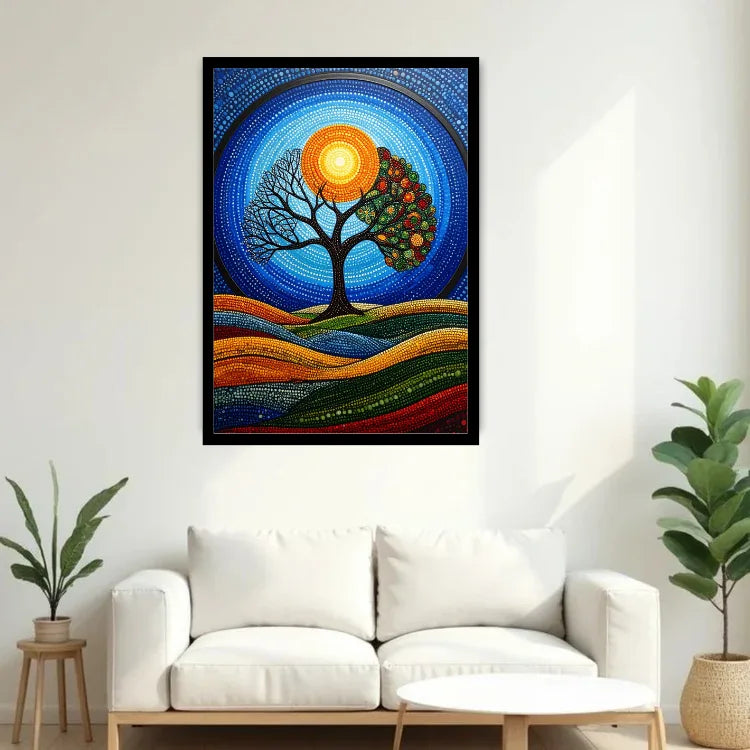 Sun Soul: Chakra Tree - Wall Art Canvas WallArtVibes