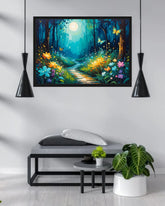 Abstract Forest Light - Wall Art Canvas WallArtVibes