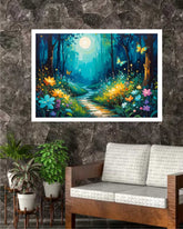 Abstract Forest Light - Wall Art Canvas WallArtVibes