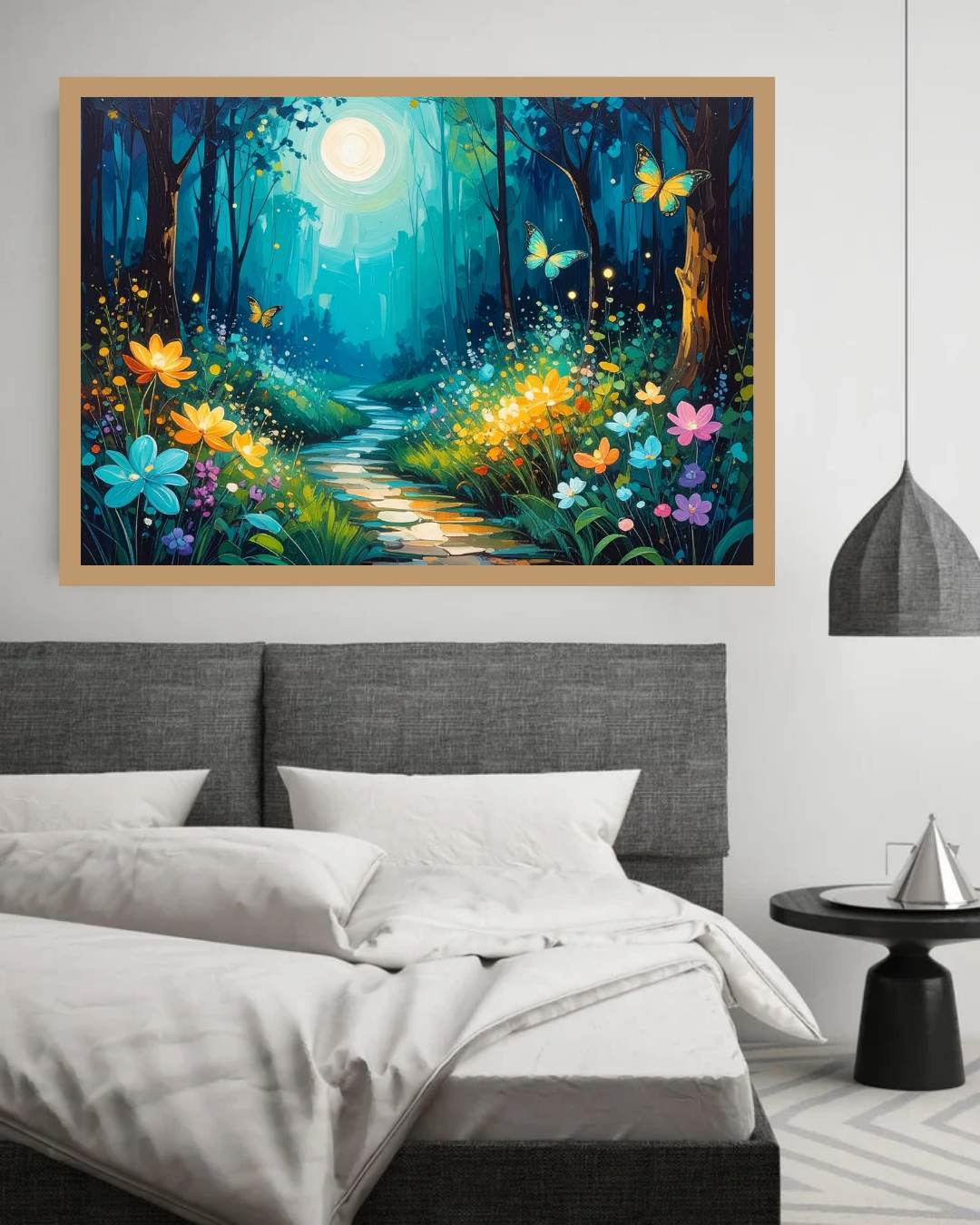 Abstract Forest Light - Wall Art Canvas WallArtVibes