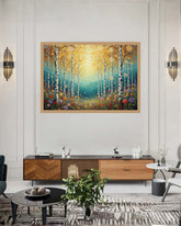 Abstract Nature Forest - Wall Art Canvas WallArtVibes