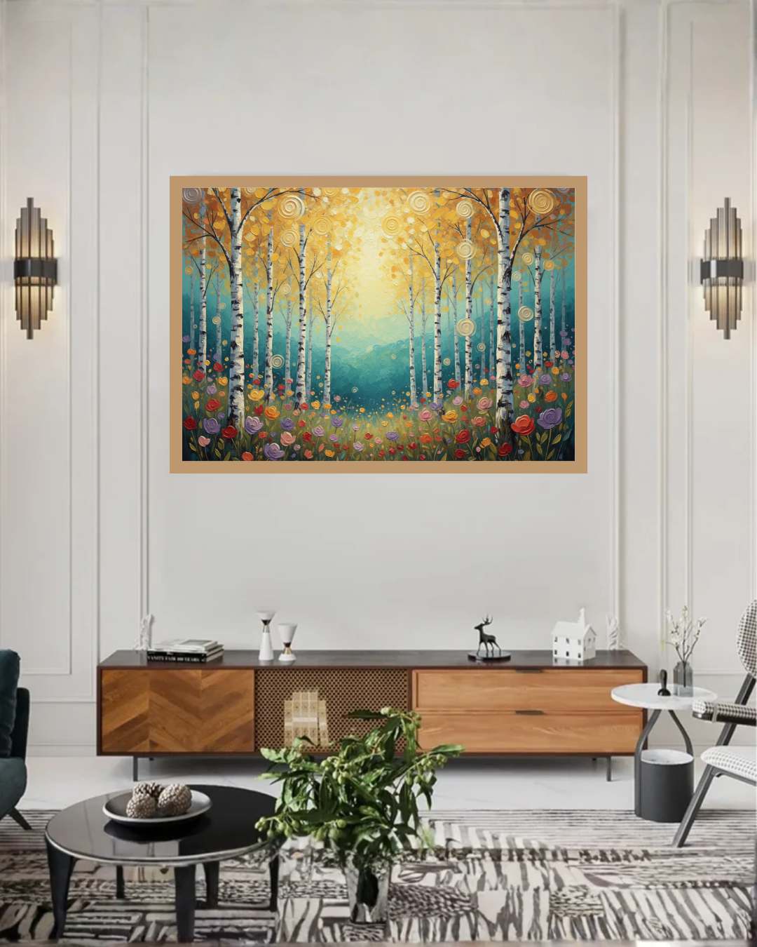 Abstract Nature Forest - Wall Art Canvas WallArtVibes
