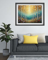 Abstract Nature Forest - Wall Art Canvas WallArtVibes