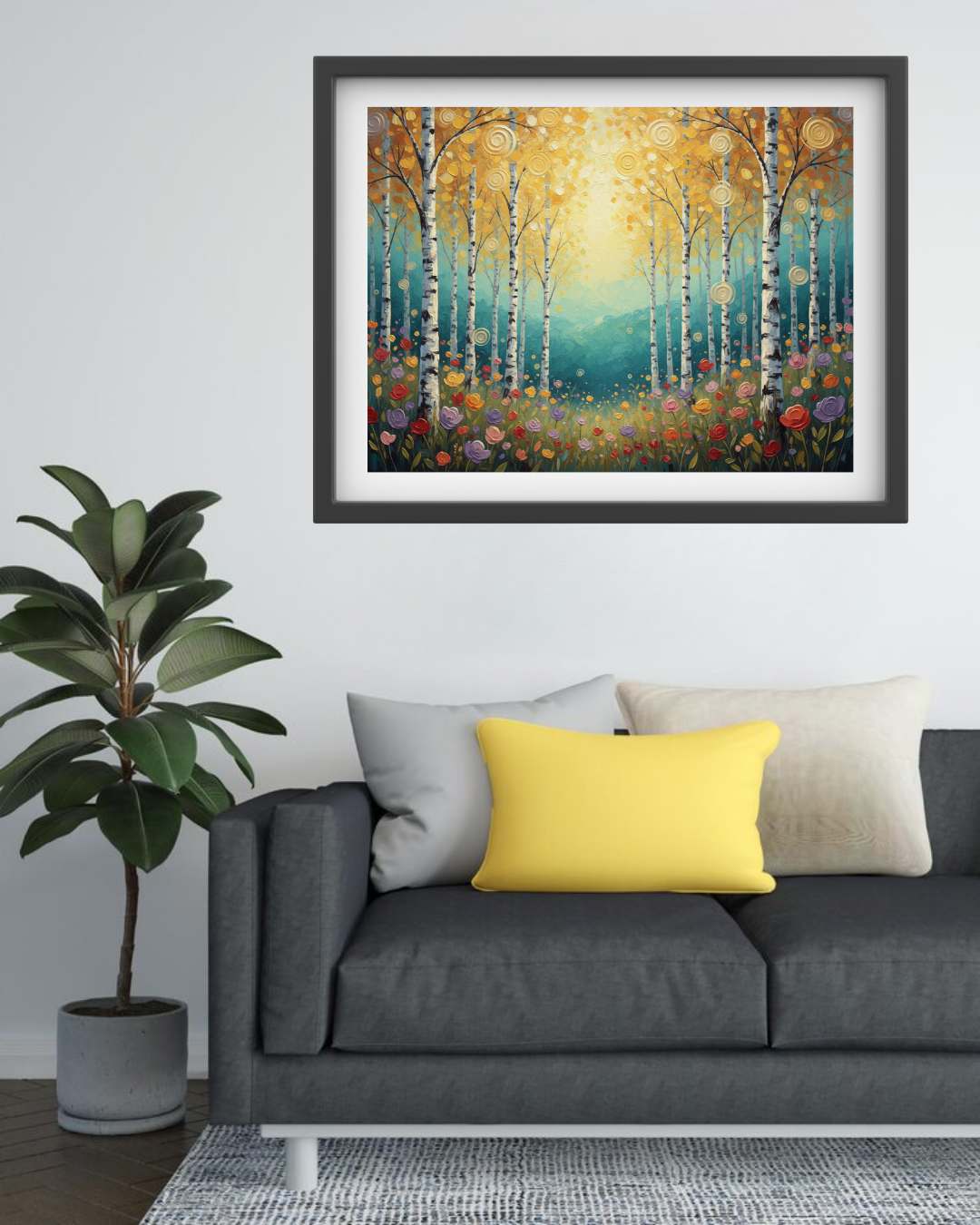 Abstract Nature Forest - Wall Art Canvas WallArtVibes