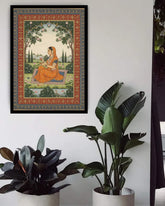 A Rajput Princess in Solitude - Wall Art Canvas WallArtVibes