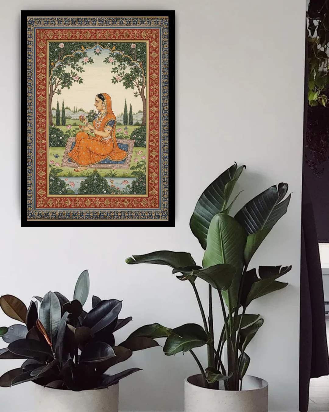 A Rajput Princess in Solitude - Wall Art Canvas WallArtVibes