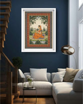 A Rajput Princess in Solitude - Wall Art Canvas WallArtVibes