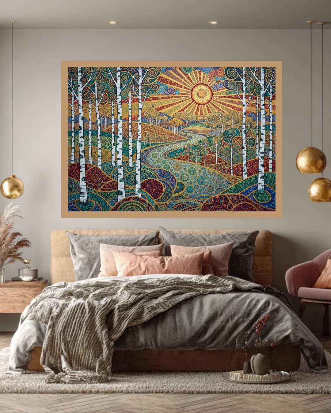 Abstract Forest Landscape - Wall Art Canvas WallArtVibes