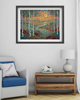 Abstract Forest Landscape - Wall Art Canvas WallArtVibes
