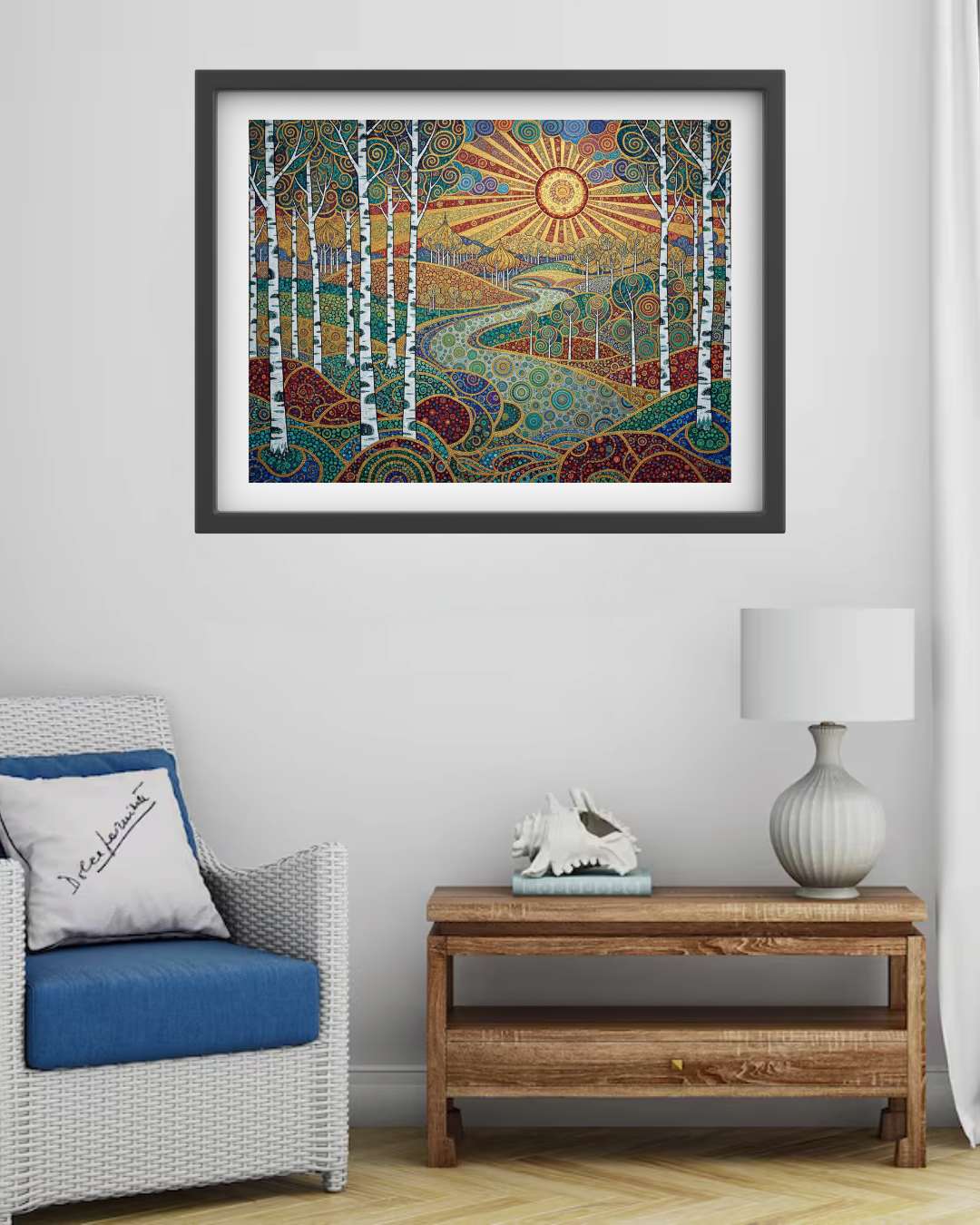 Abstract Forest Landscape - Wall Art Canvas WallArtVibes