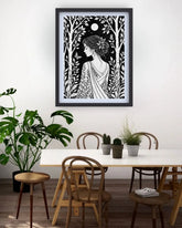 Mystic Woman Silhouette Art - Wall Art Canvas WallArtVibes