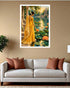 Golden Serenity Lotus Pond Indian - Wall Art Canvas WallArtVibes