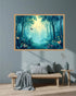 Enchanted Forest: Magical Canvas Wall Art with Butterflies and Fireflies WallArtVibes
