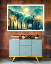 Moonlit Forest Modern - Wall Art Canvas WallArtVibes