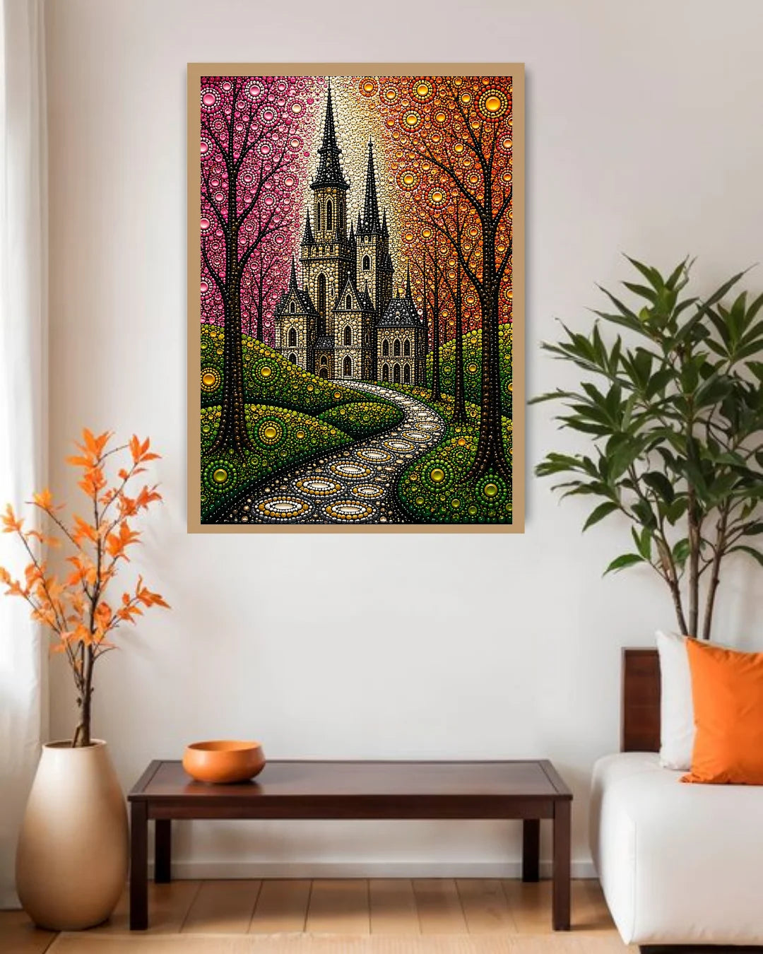 Fantasy Castle Garden Art - Wall Art Canvas
