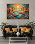 Radiant River Valley Modern - Wall Art Canvas WallArtVibes
