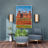 Red Fort Delhi canvas painting wall art
