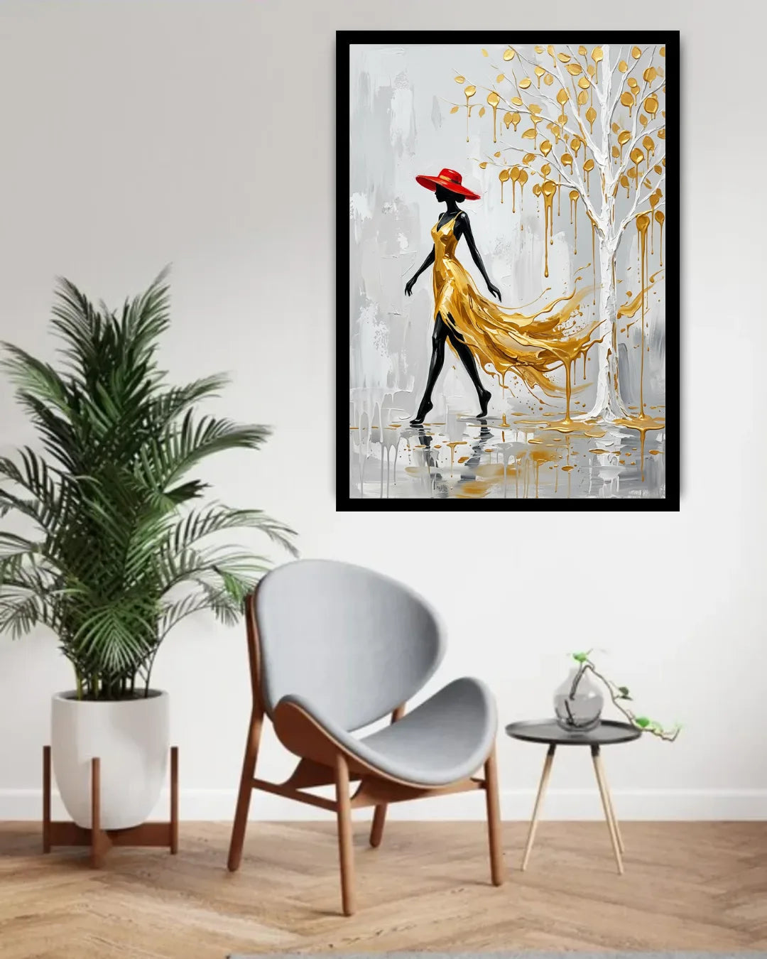 Elegant Lady Abstract Art - Wall Art Canvas WallArtVibes