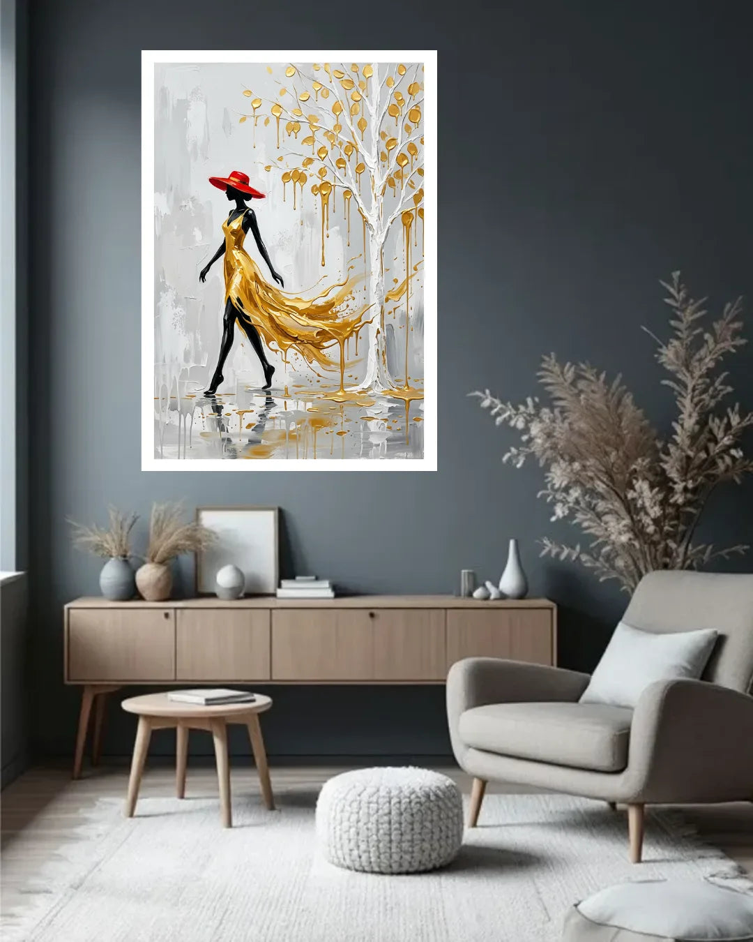 Elegant Lady Abstract Art - Wall Art Canvas WallArtVibes