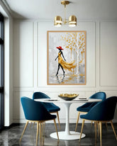 Elegant Lady Abstract Art - Wall Art Canvas WallArtVibes