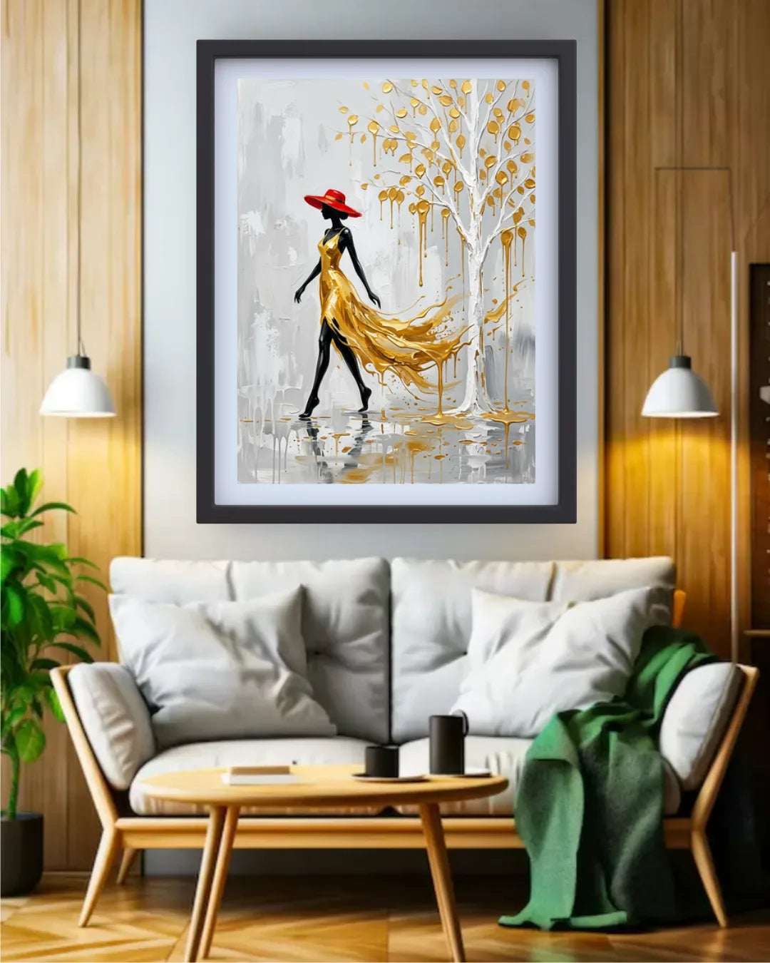 Elegant Lady Abstract Art - Wall Art Canvas WallArtVibes