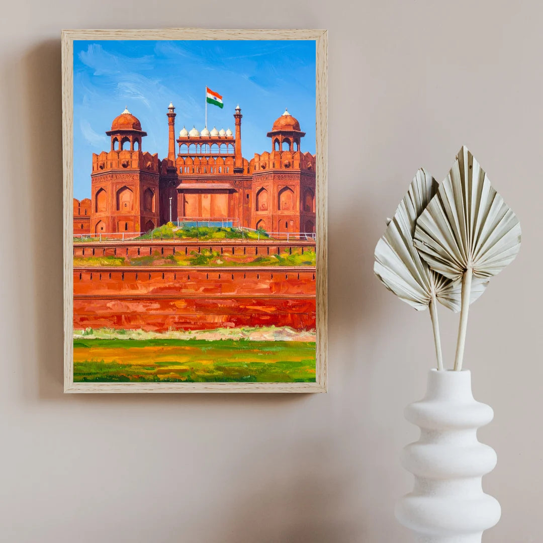 Lal Qila Red Fort canvas wall painting
